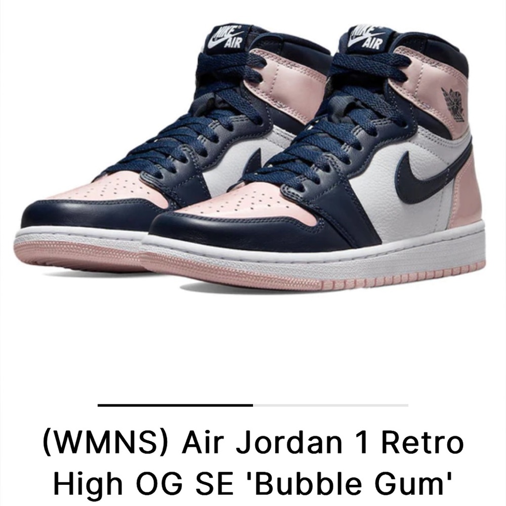 NWT - Nike air Jordan 1 retro hi OG - bubble gum